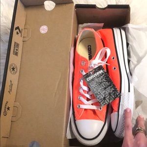 Orange converse